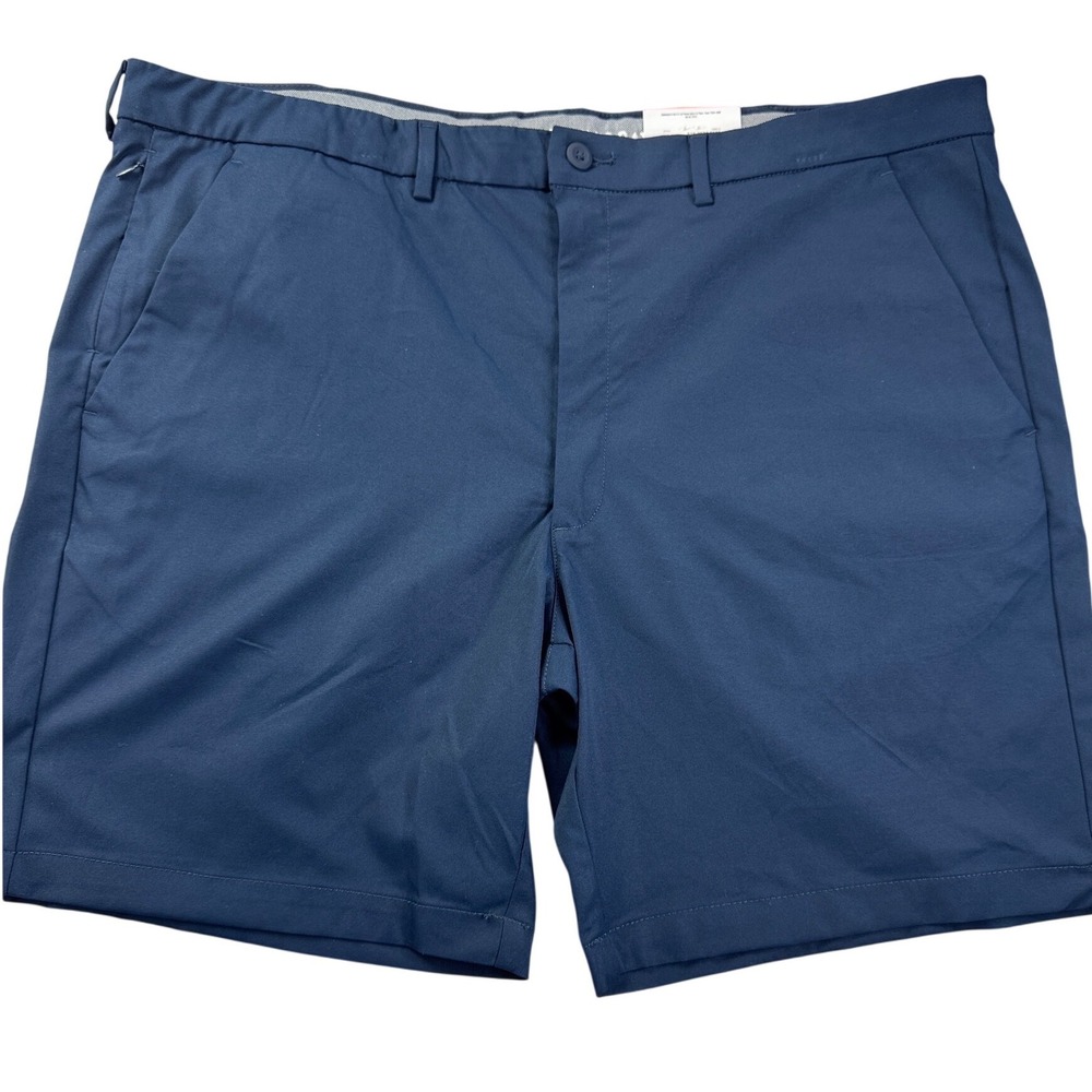 St. Johns Bay Mens Performance Shorts Navy Blue Size 44 X 9 Inch Inseam Golf‎